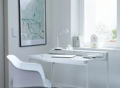 Müller Möbelfabrikation PS 20 Sekretär/Schminktisch Beigegrau (RAL 7006) Linoleum Schwarz