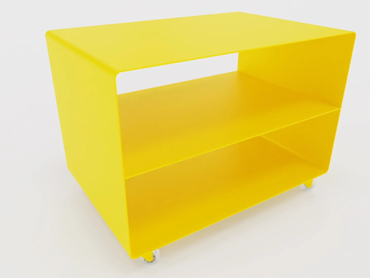 Müller Möbelfabrikation R 103 Rollwagen/Beistelltisch Verkehrsgelb (RAL 1023)