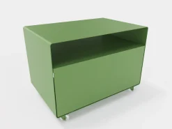 Müller Möbelfabrikation R 107 Rollwagen mit Klapptür Resedagrün (RAL 6011)