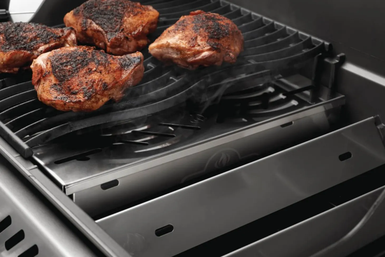 Napoleon Edelstahl Räucherbox für Hitzeverteiler