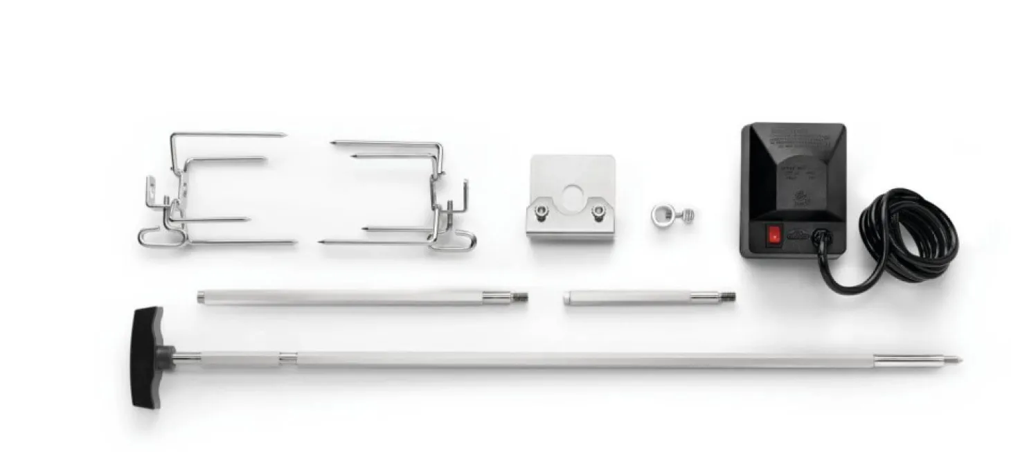 Napoleon Mehrteiliges Heavy Duty Drehspießset aus Edelstahl