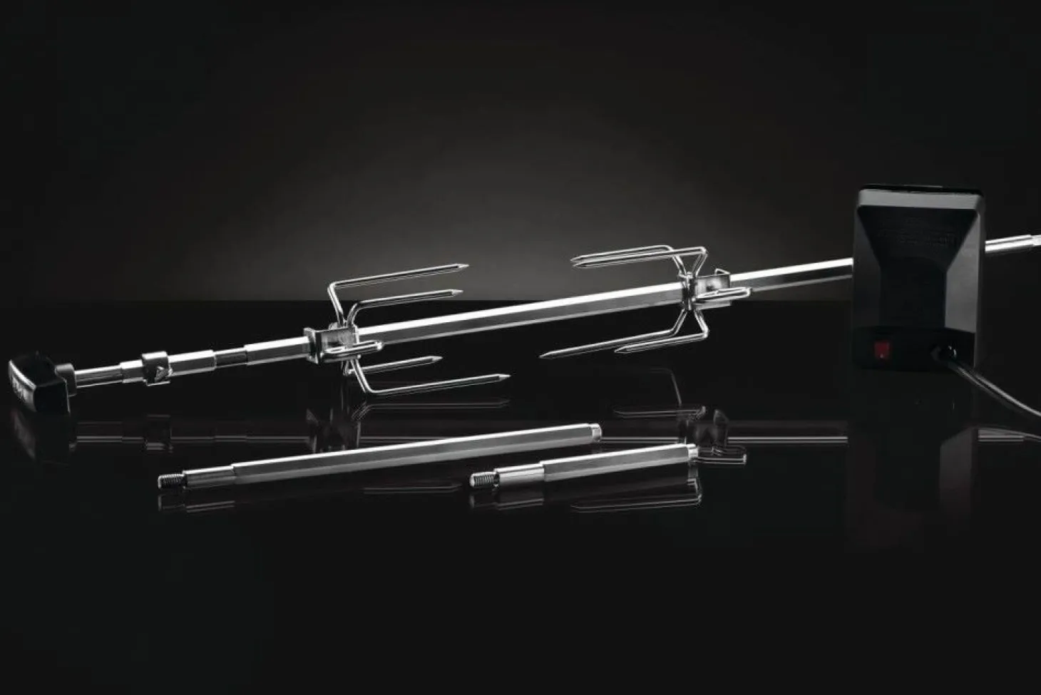 Napoleon Robustes Drehspieß-Kit für Holzkohlegrills mit ∅ 47 und ∅ 57 cm