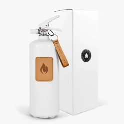 Nordic Flame Feuerlöscher 2 kg - Hellbraunes Leder