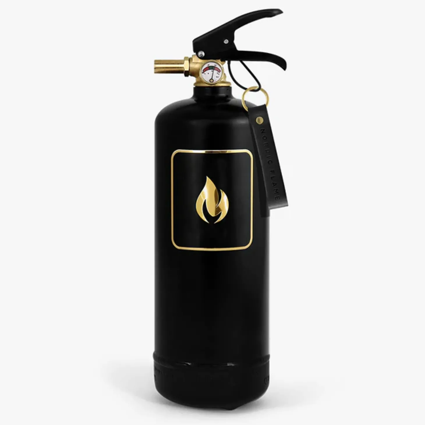 Nordic Flame Feuerlöscher 2 kg - Schwarz / Gold