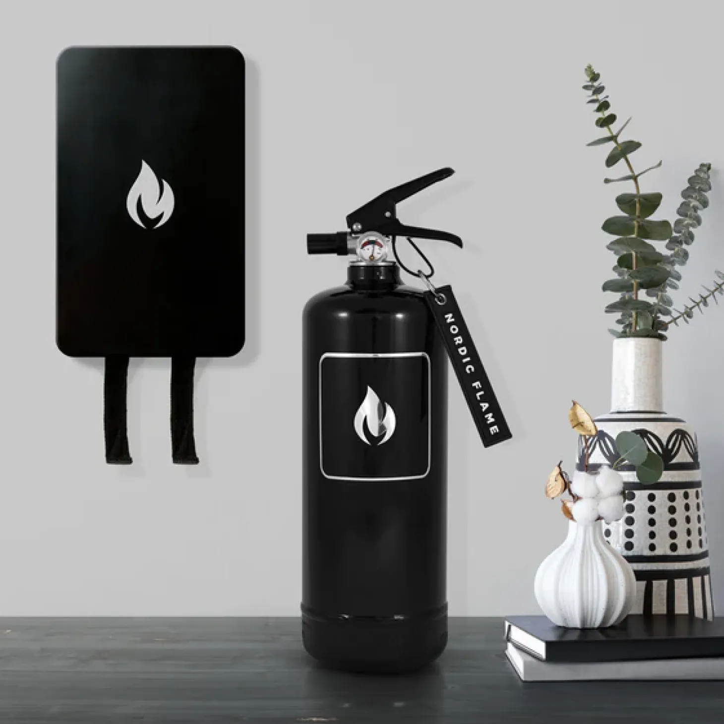 Nordic Flame Löschdecke – Schwarz