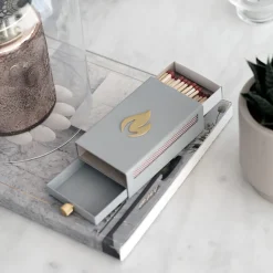 Nordic Flame Streichholz-Schachtel Hülle - Grau