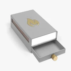 Nordic Flame Streichholz-Schachtel Hülle - Grau