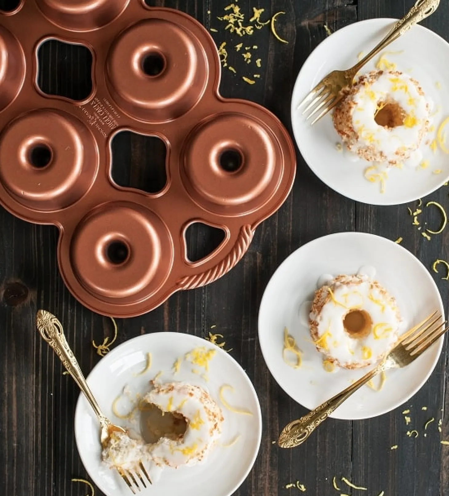 Nordic Ware Backform Angel Bundtlette Mini-Kuchen 1,4 Liter