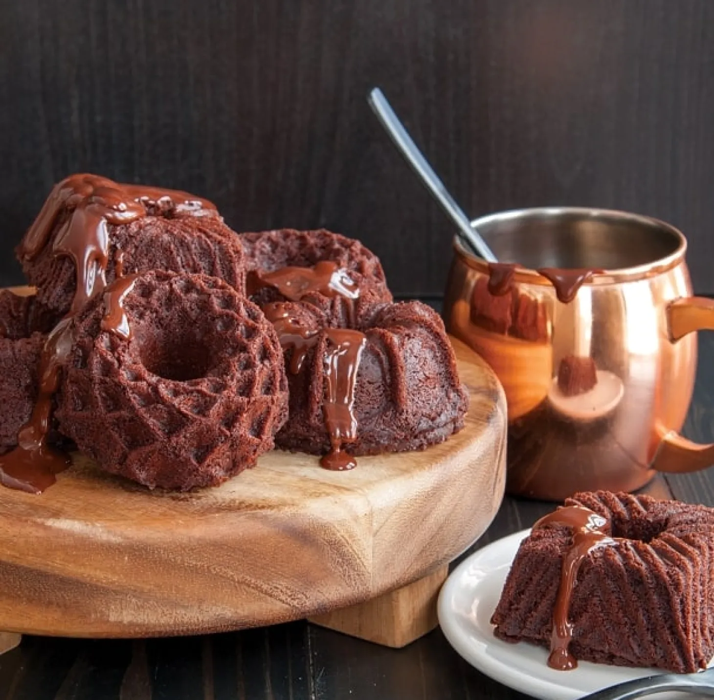 Nordic Ware Backform Geo Bundtlette Mini-Kuchen 0,8 Liter