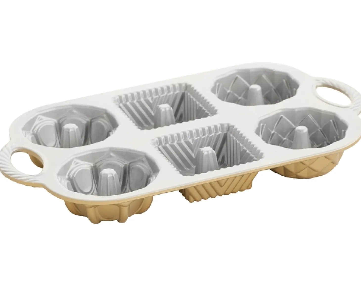 Nordic Ware Backform Geo Bundtlette Mini-Kuchen 0,8 Liter