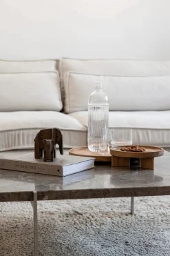 Novoform Elevate Holztablett mit Füßchen Ø 20 cm, Höhe 6,5 cm schwarz