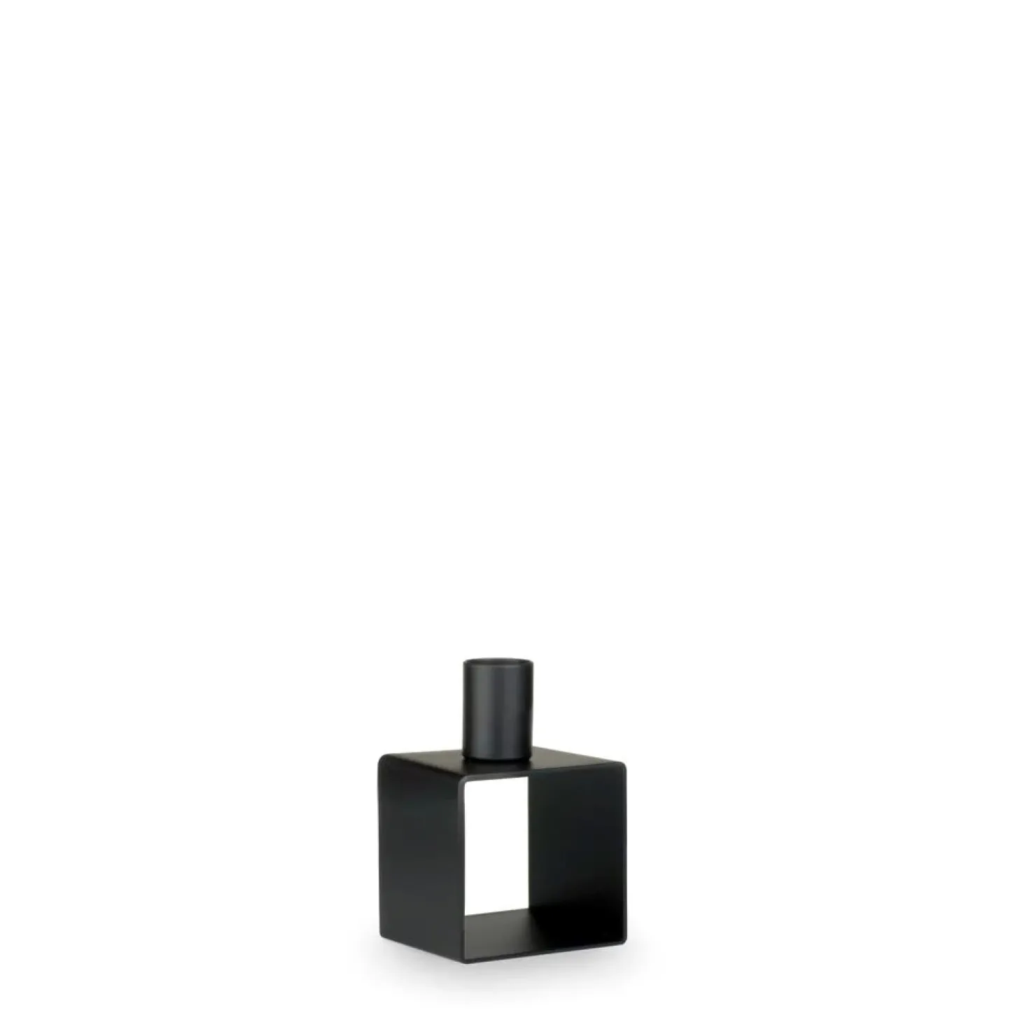 Novoform Frame Kerzenhalter schwarz - skandinavischer Stil 6,7 x 9,7 cm