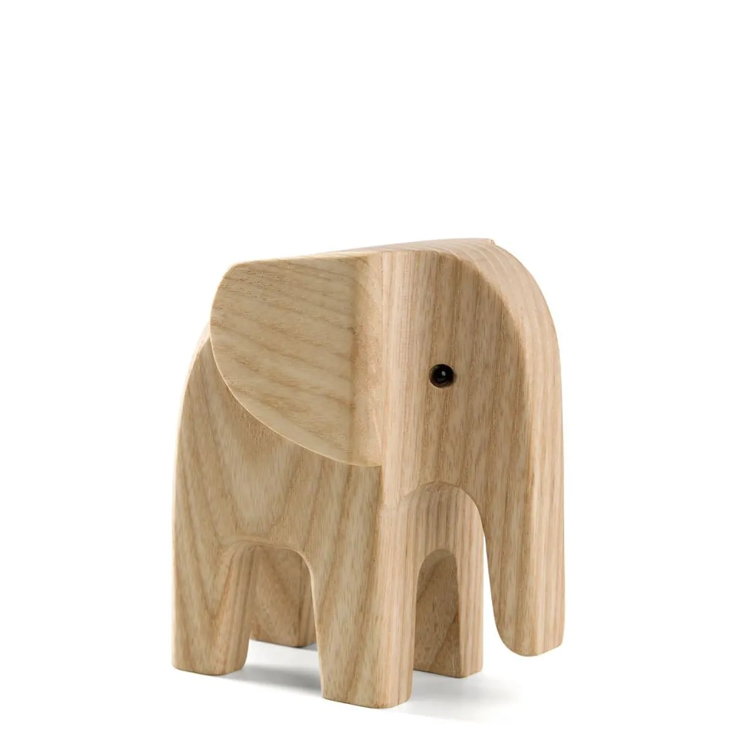 Novoform Hochwertige Dekofigur Elefant Esche natur 4 x 7,7 cm