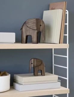 Novoform Hochwertige Dekofigur Elefant Esche natur 4 x 7,7 cm