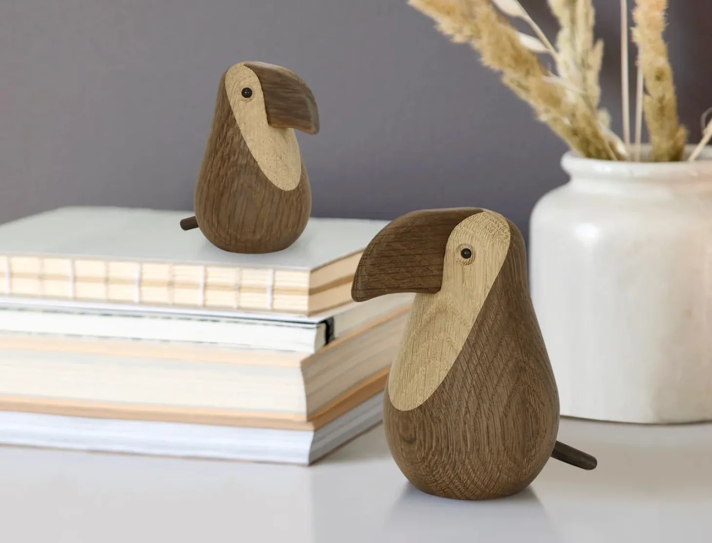 Novoform Holzfigur Tukan Eiche natur 4,8 x 7,6 cm