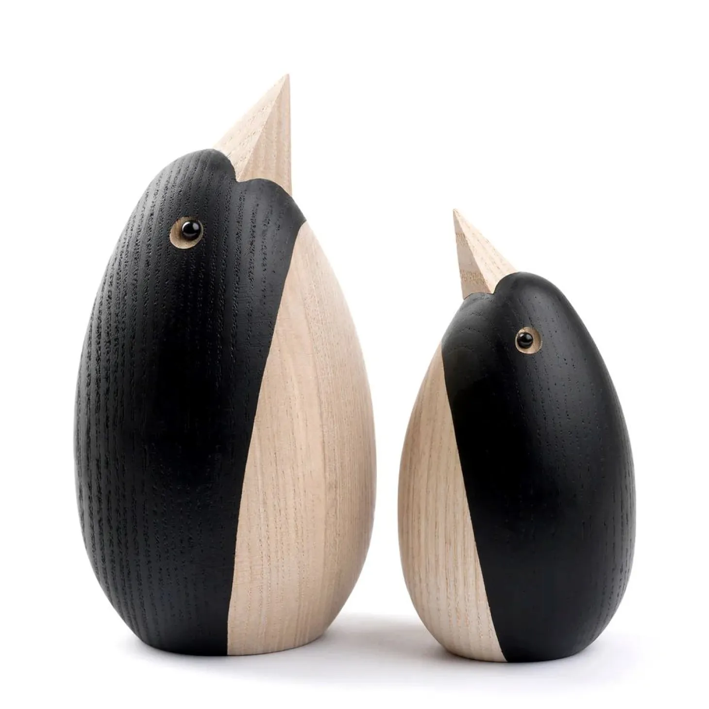 Novoform Pinguin Dekotier aus Eschenholz 4,7 x 8,5 cm