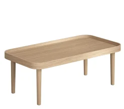 Novoform Serena Holz Couchtisch mit runden Ecken Eiche natur