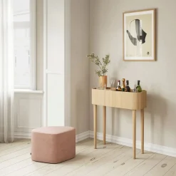 Novoform Serena moderner Konsolentisch - runde Ecken Eiche dunkel