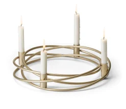 Philippi Bergamo Adventskranz für Stabkerzen - gold