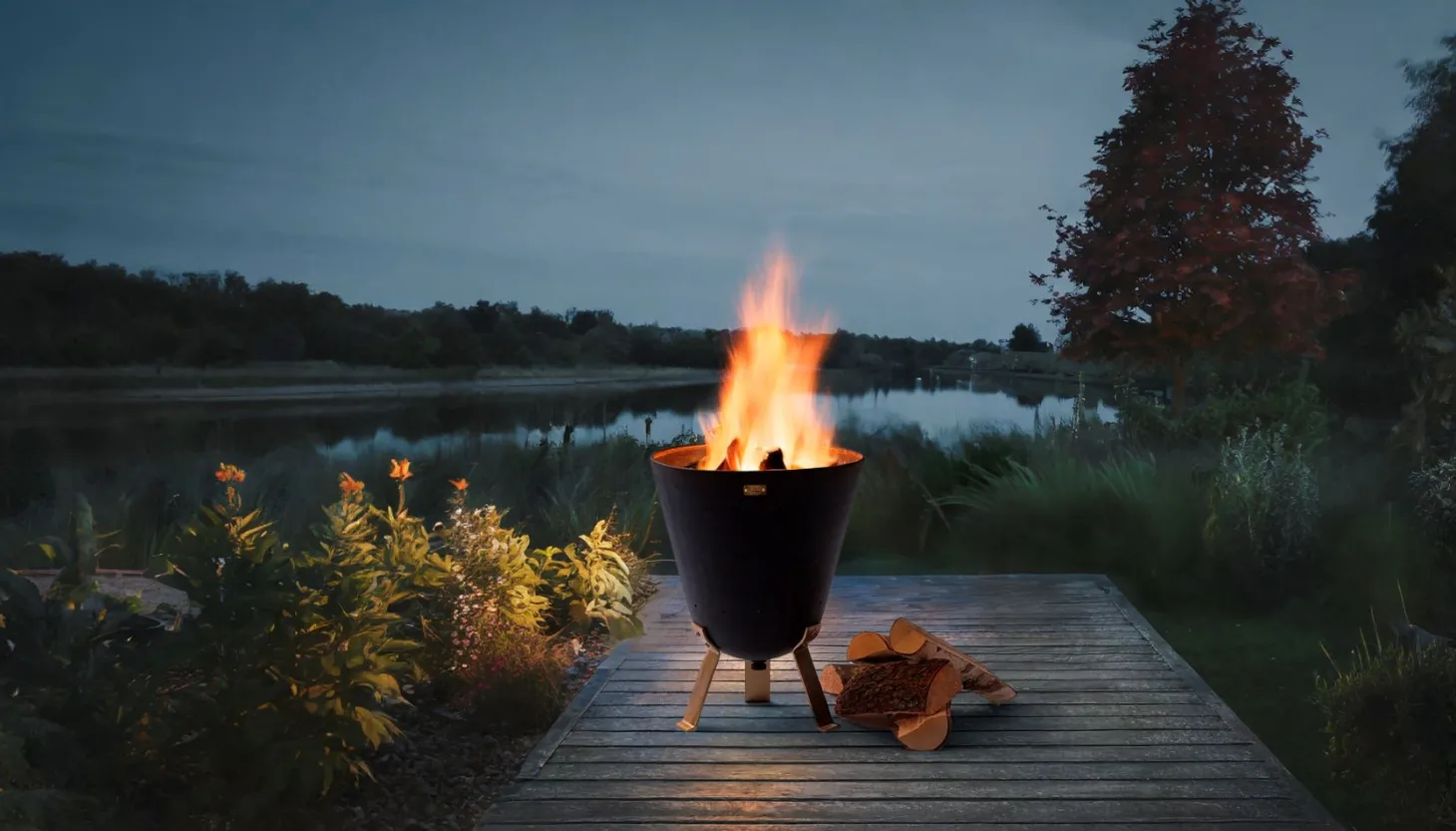 Philippi BONFIRE Feuerkorb mit drei Standbeinen