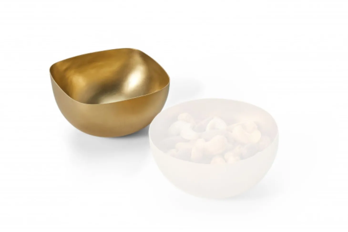 Philippi BRASS Schale - gold glänzend quadratisch