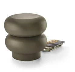 Philippi Charly Beistelltisch & Hocker graubraun