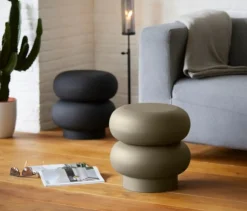 Philippi Charly Beistelltisch & Hocker graubraun