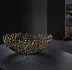 Philippi CORAL goldene Dekoschale in Korallenform