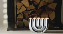 Philippi Double U Teelichthalter hochglanzpoliert