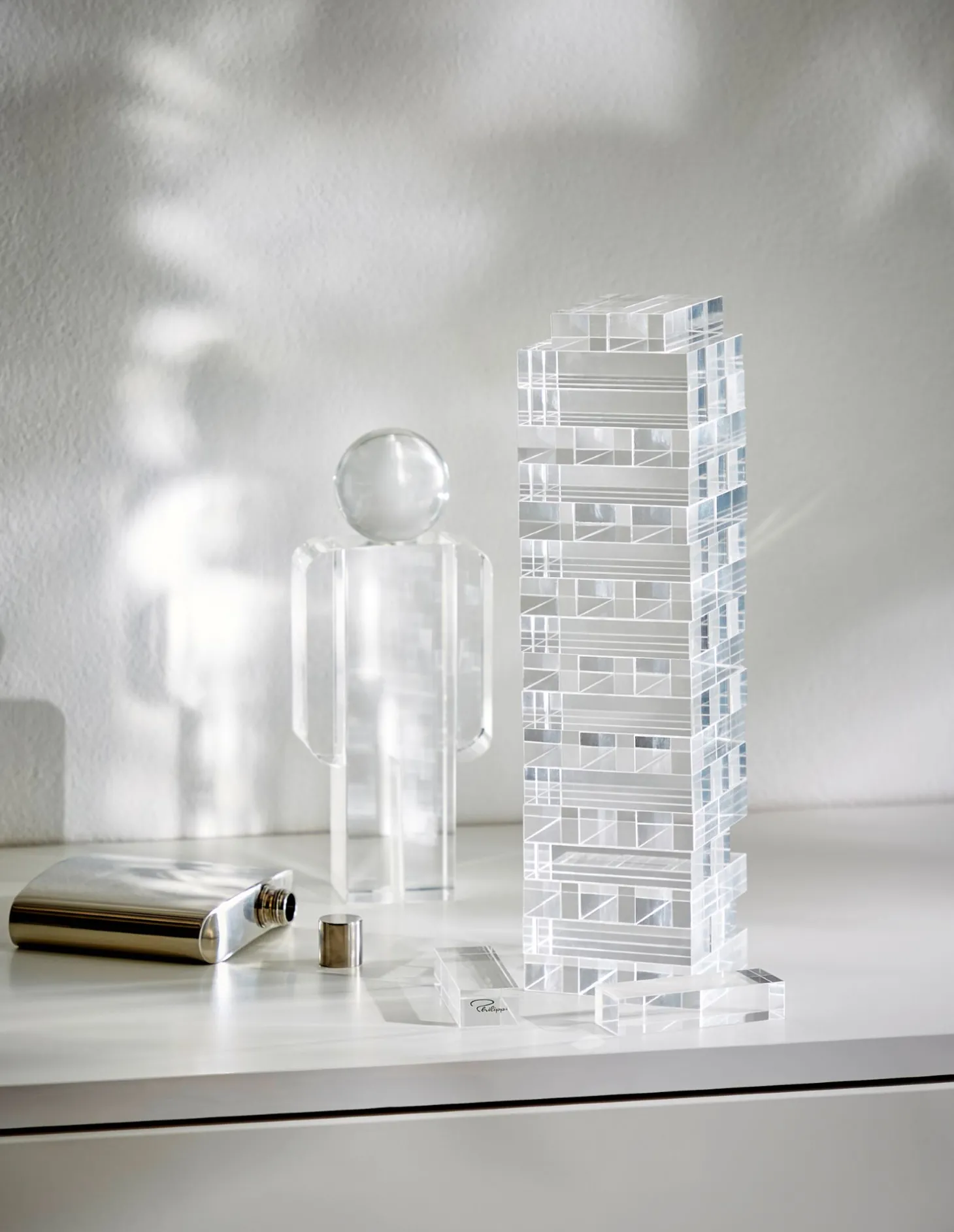 Philippi Henry Flachmann hochglanzpliert - gewölbte Form 12 cm