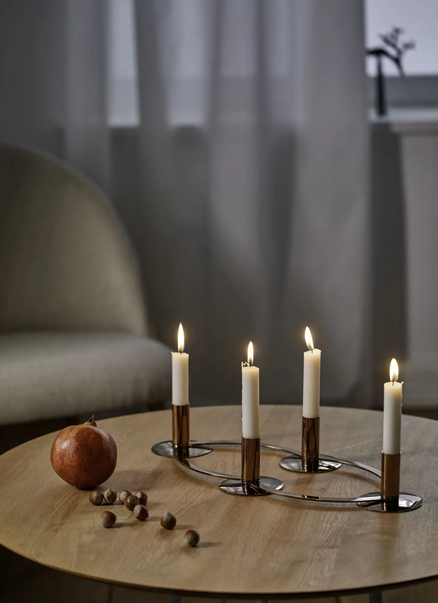 Philippi La Serena Adventskranz für Block- und Stabkerzen