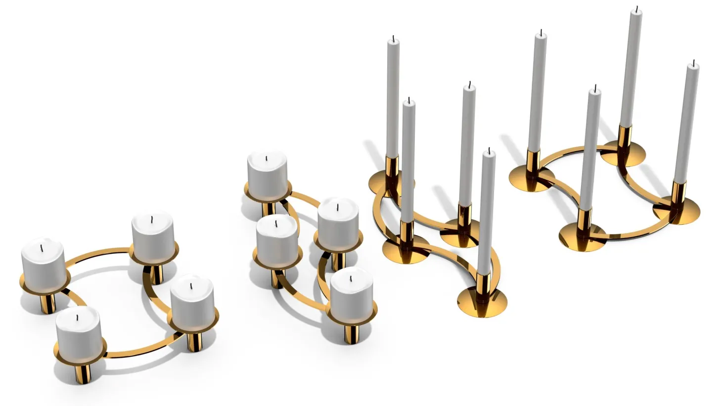 Philippi La Serena Adventskranz für Block- und Stabkerzen