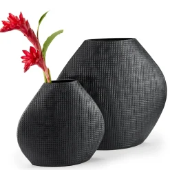 Philippi Outback Vase schwarz Größe L, l 38 cm, b 11 cm, h 34 cm