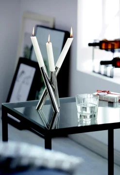 Philippi Perplex Kerzenleuchter - Edelstahl hochglanzpoliert