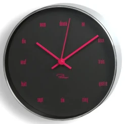 Philippi Tempus - Wanduhr französiche Zahlen rot