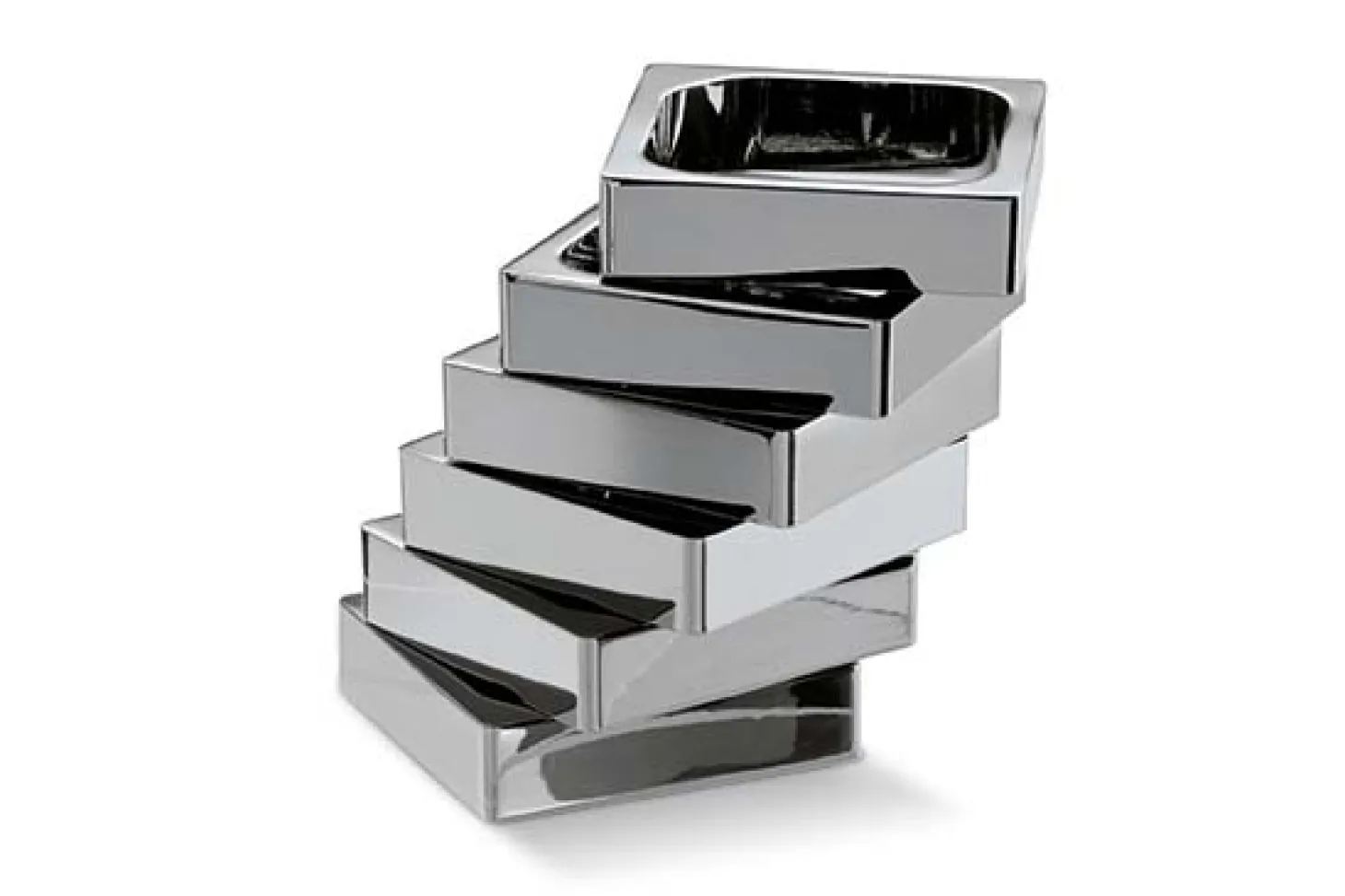 Philippi Zick Zack Stifthalter silber