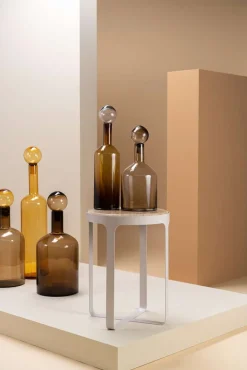 Pols Potten Flaschenvase Bubble chic mix braun Ø18, H 33 cm