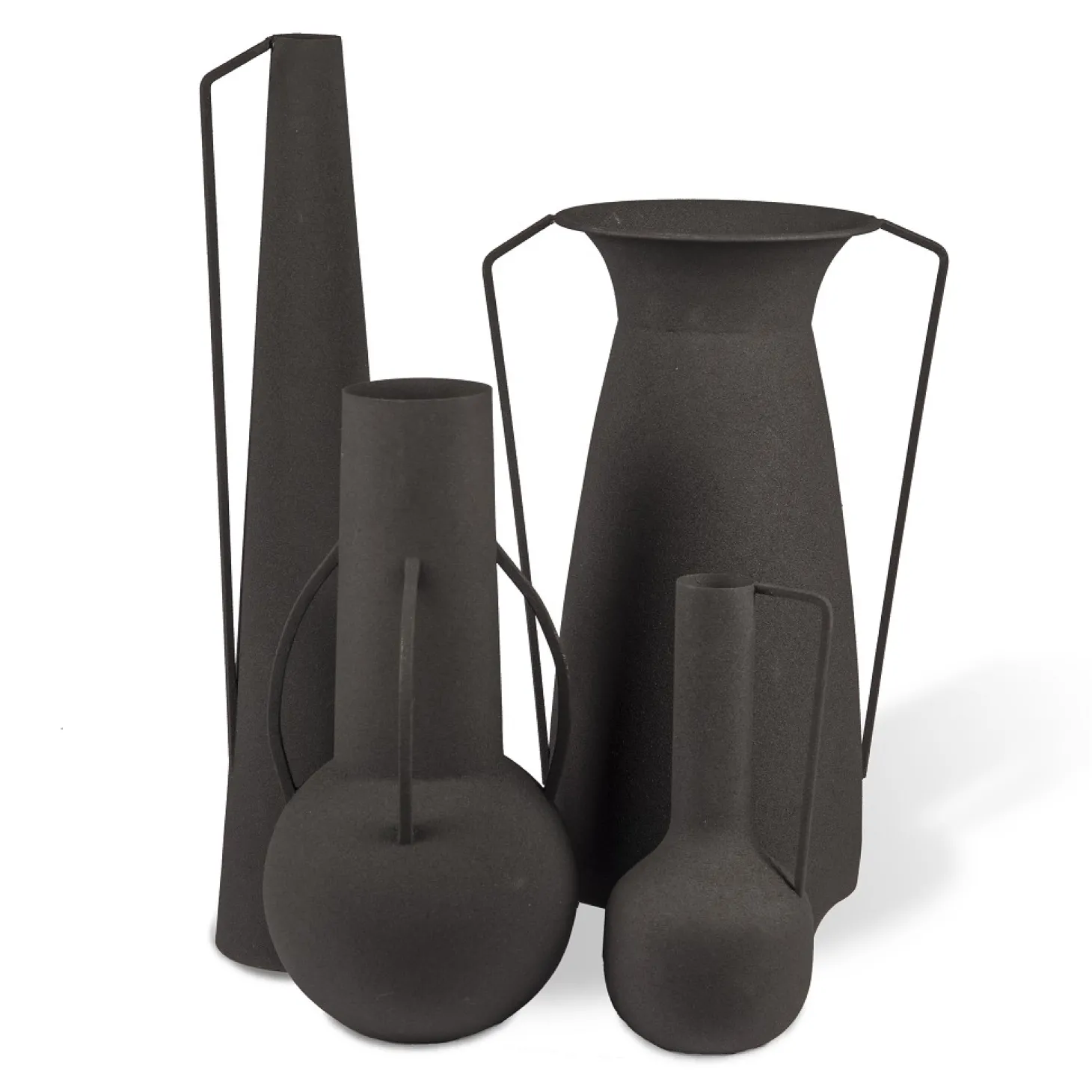 Pols Potten Vase Roman schwarz S H.25 cm