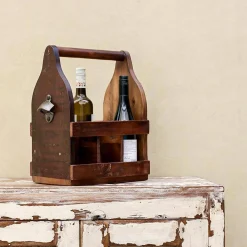 Raw Materials Flaschenhalter mit Öffner - Antique