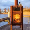 RB73 Outdoorofen aus Cortenstahl Quercus