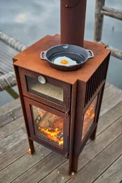 RB73 Outdoorofen aus Cortenstahl Quercus