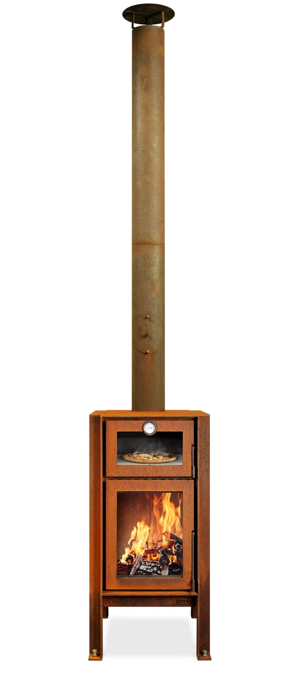 RB73 Outdoorofen aus Cortenstahl Quercus