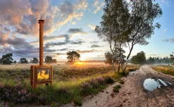 RB73 Terrassenkamin Fennek Fuchs 50 mit 4 Seiten Glas