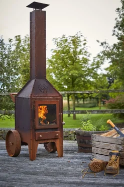 RB73 Terrassenofen Bijuga - Cortenstahl