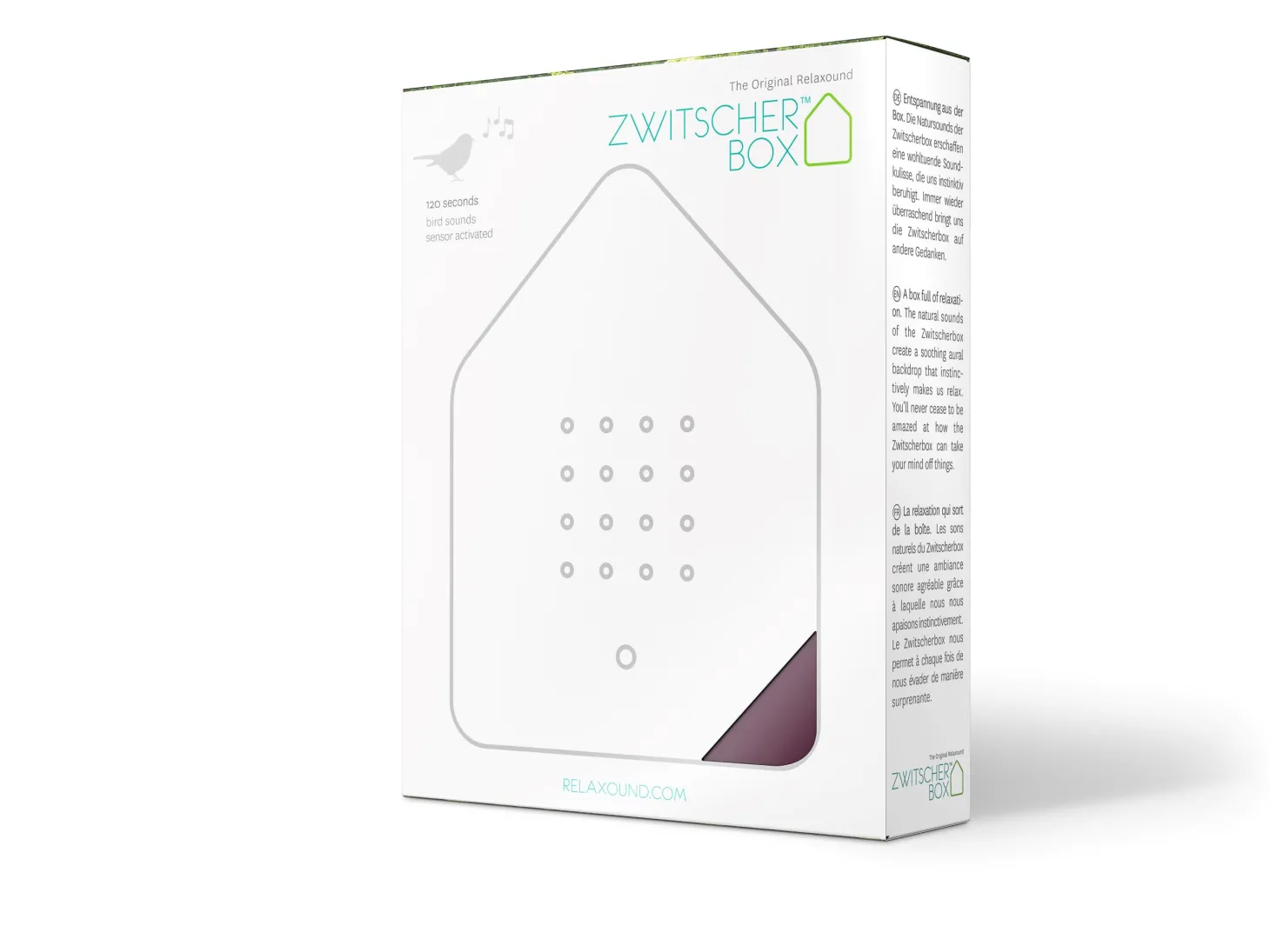 Relaxound Zwitscherbox Original Mauve/Weiß