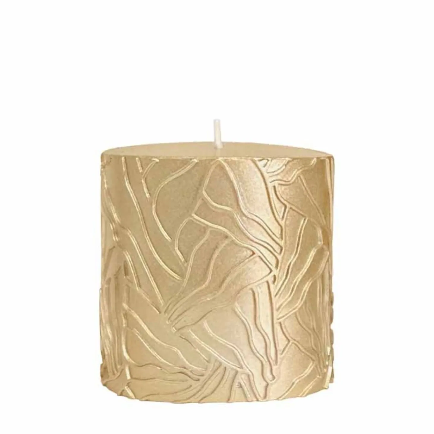 Riverdale Kerze Wave Gold 9x9 cm