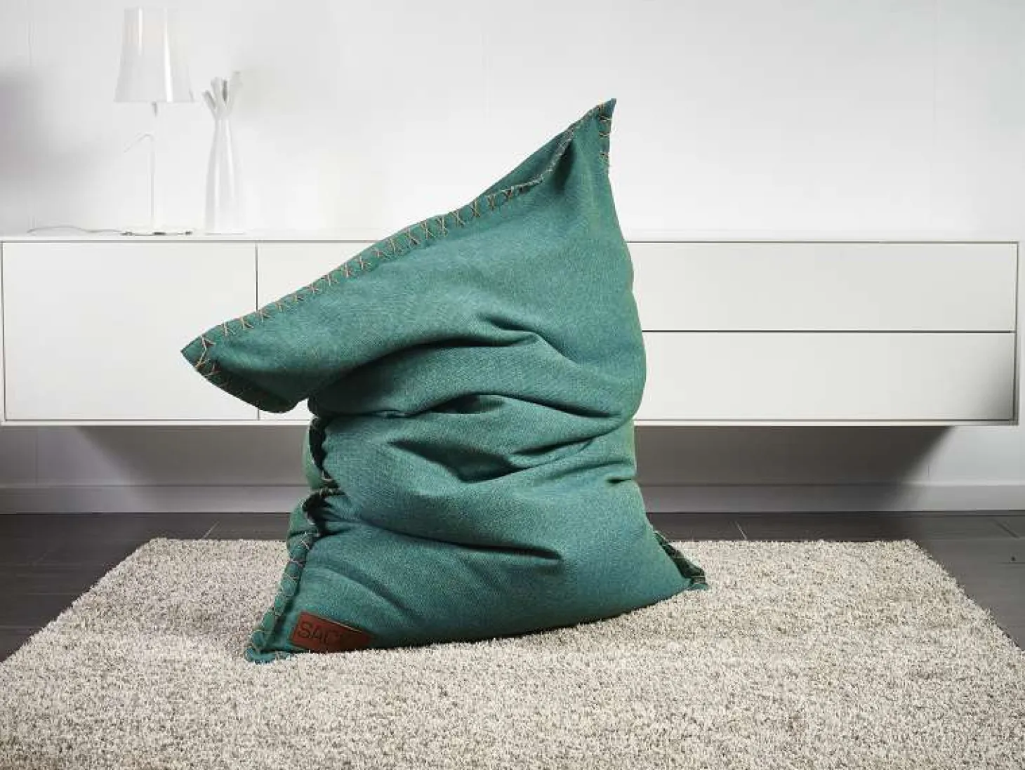 SACKit Outdoor Sitzsack SQUAREit Cobana Weiß