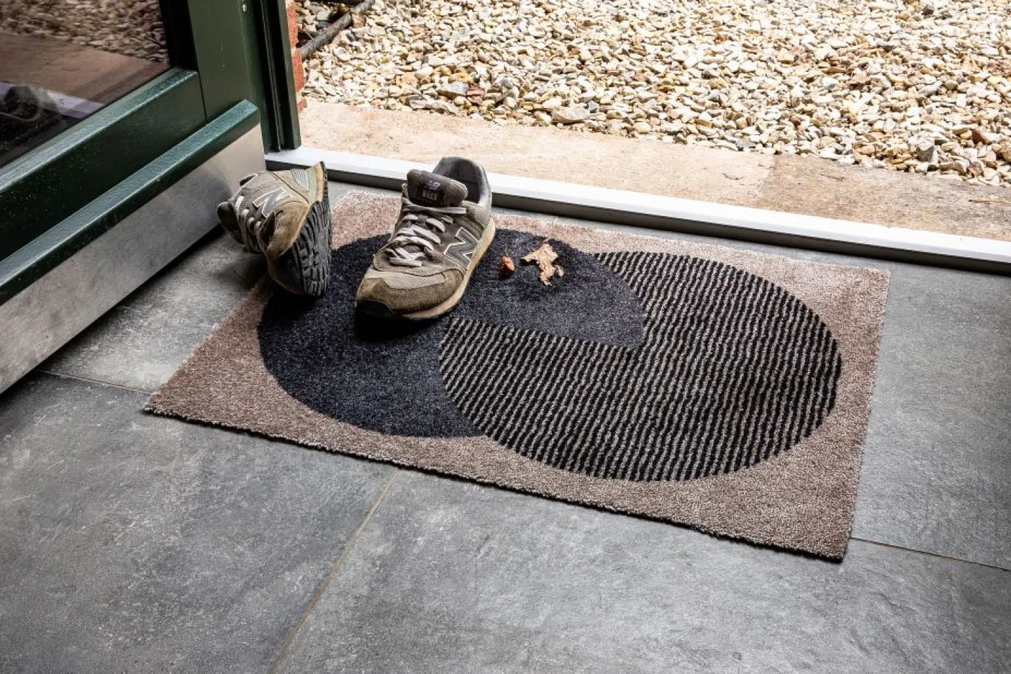 Schöner Wohnen Manhattan Fußmatte Circle olivgrün 50x70 cm