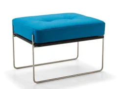 signet Beistelltisch und Hocker eckig blau