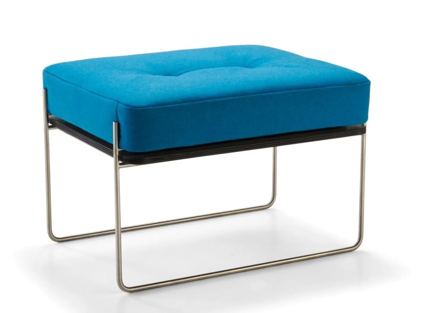 signet Beistelltisch und Hocker eckig blau